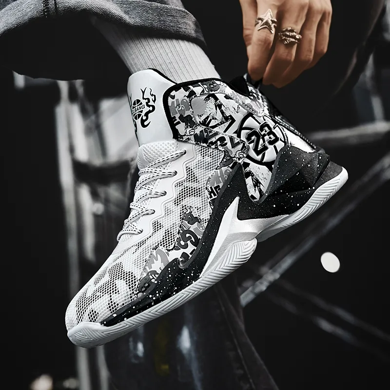 MUSNODO Slip Resistant, Abrasion Resistant, Rebound Resistant High Top Basketball Shoes Unisex-18