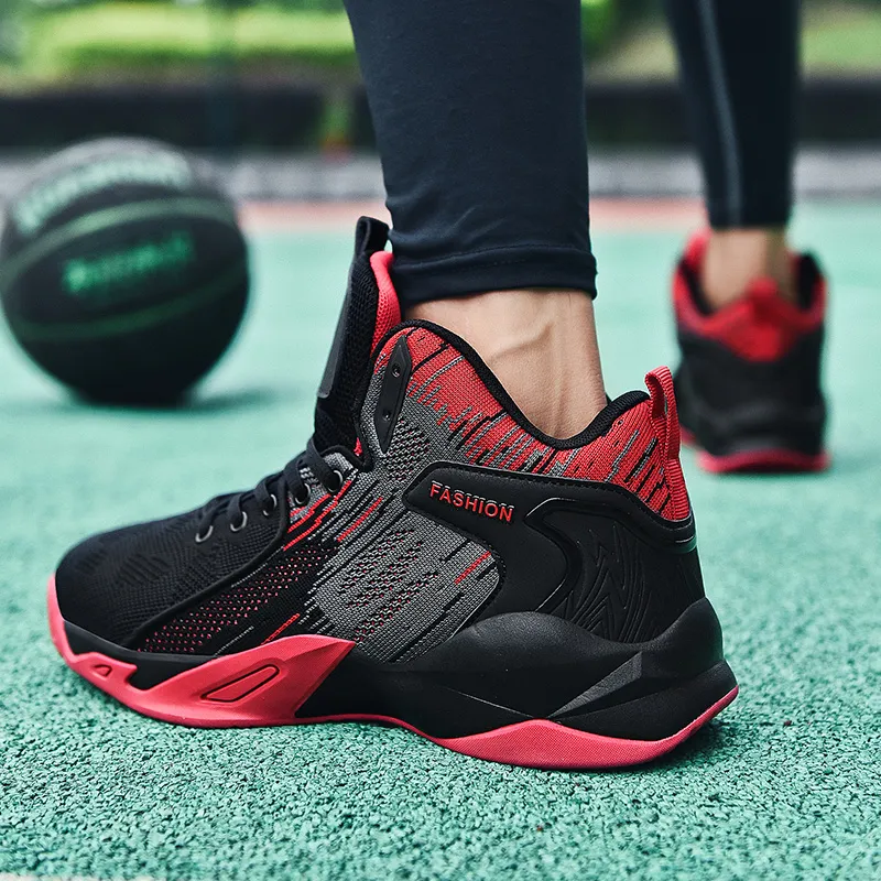 MUSNODO Shock Absorbers With Slip Resistant And Abrasion Resistant Properties High Top Basketball Shoes Unisex-16