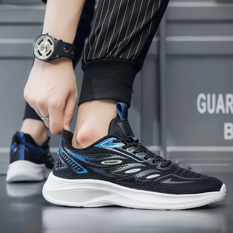MUSNODO Shock Absorbing, Non Slip, Wear Resistant, Breathable And Lightweight Low Top Long Distance Running Shoes Men's-2
