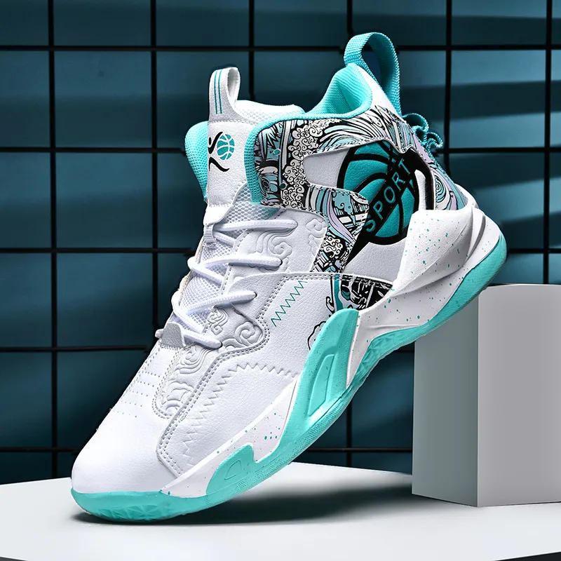 MUSNODO Thermal Cushioning Abrasion Resistant Slip Resistant High Top Basketball Shoes Unisex-4