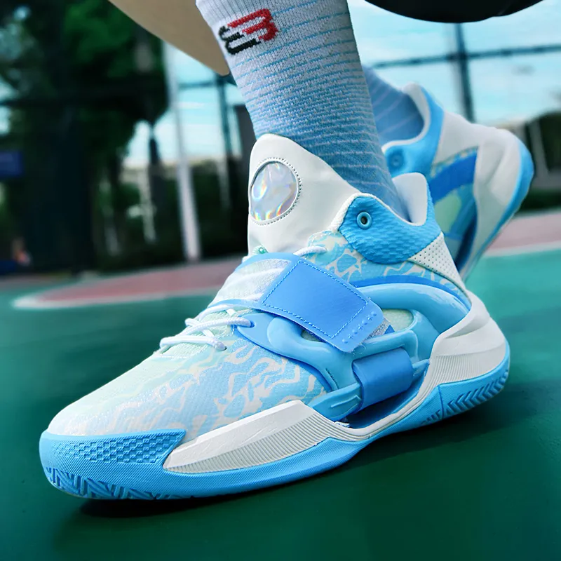 MUSNODO Rebound Reflective With High Visibility High Top Basketball Shoes Unisex-4
