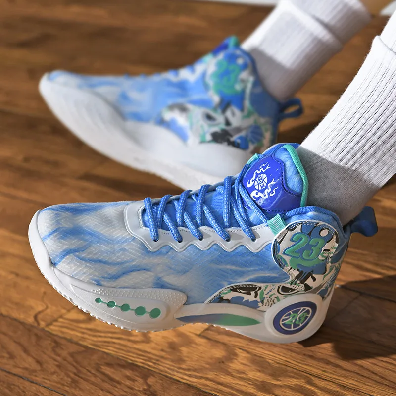 MUSNODO Shock Absorbers With Slip Resistant And Abrasion Resistant Properties High Top Basketball Shoes Unisex-30