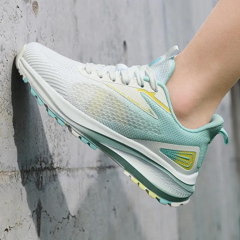 MUSNODO Slip Resistant, Breathable, Lightweight Low Top Casual Physical Fitness Test Physical Exam Running Shoes Unisex-6