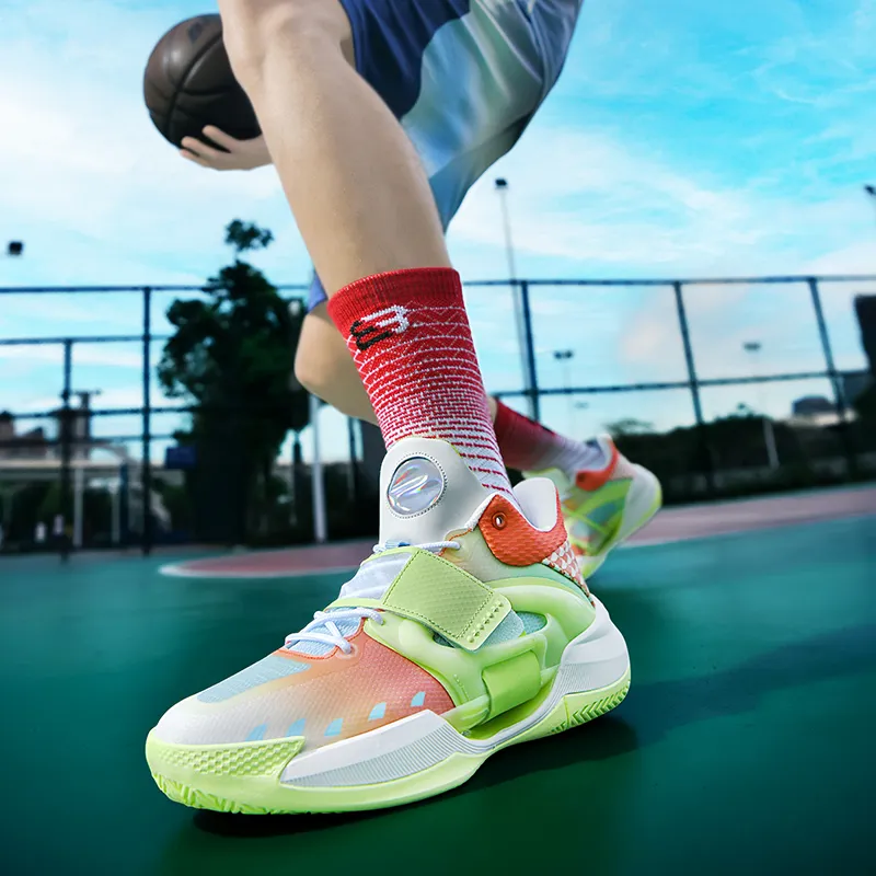 MUSNODO Rebound Reflective With High Visibility High Top Basketball Shoes Unisex-15