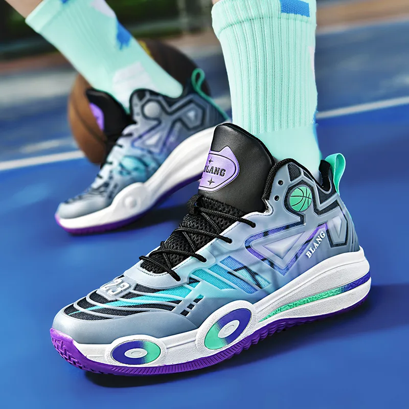 MUSNODO Cushioning, Slip Resistant, And Abrasion Resistant Mid Top Basketball Shoes Unisex-20
