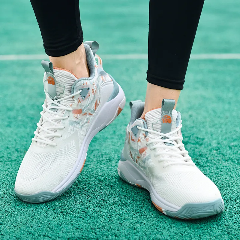 MUSNODO Cushioning, Slip Resistant, Abrasion Resistant, Breathable, Support, Rebound Mid Top Basketball Shoes Men's-9