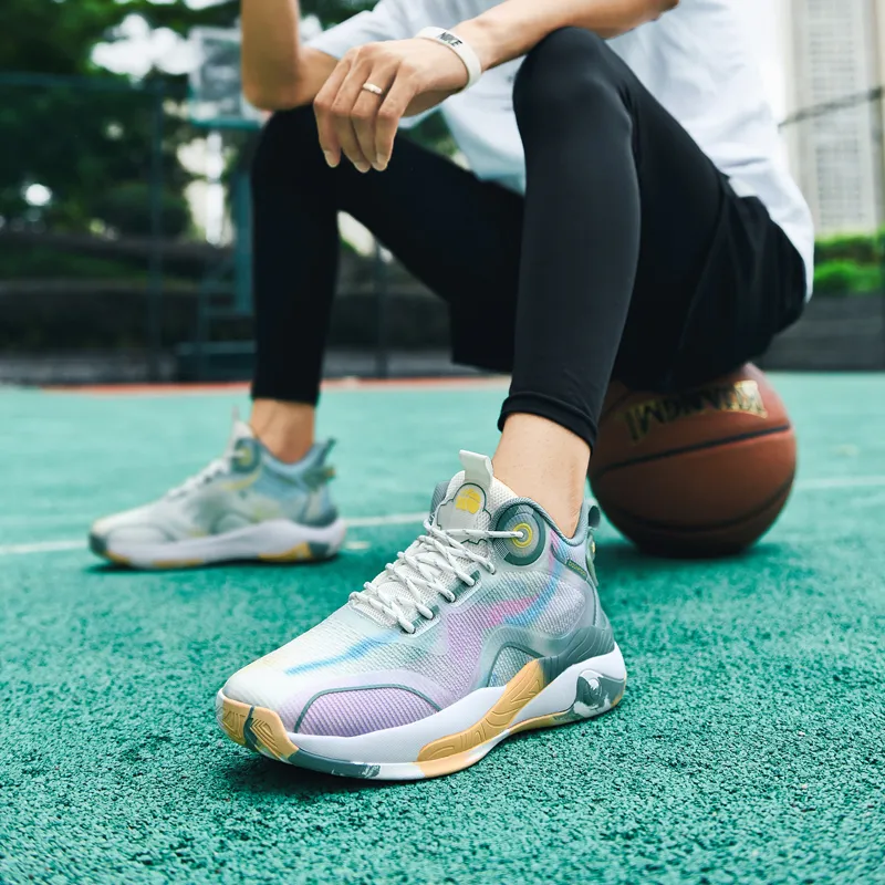 MUSNODO Mid Top Basketball Shoes Men's-16