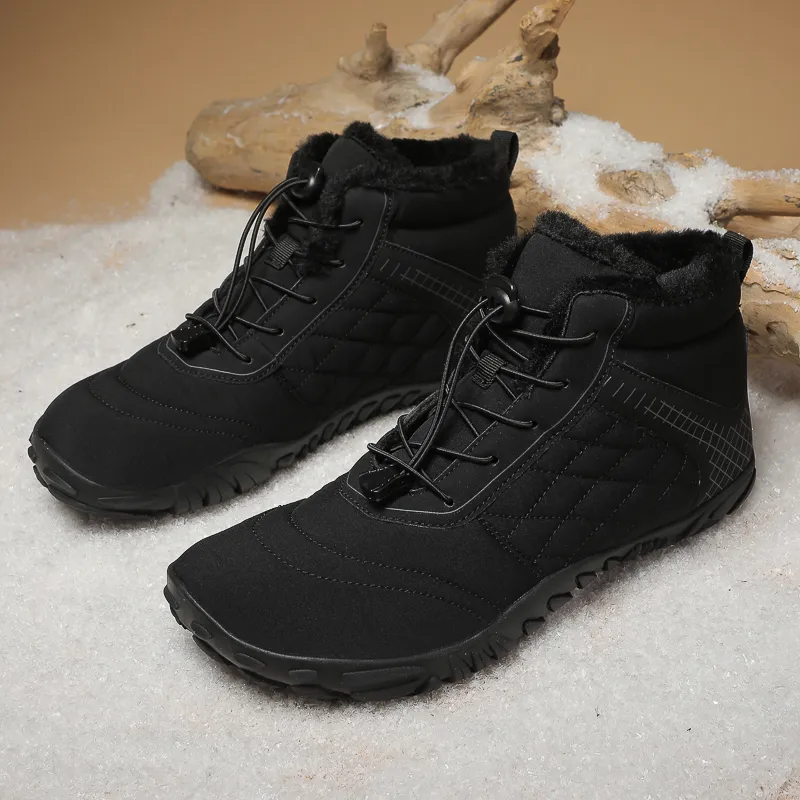 MUSNODO Thermal Waterproof Cushioning Short Snow Boots Men's-3