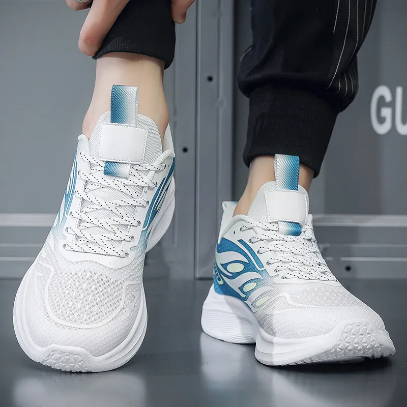 MUSNODO Shock Absorbing, Non Slip, Wear Resistant, Breathable And Lightweight Low Top Long Distance Running Shoes Men's-8