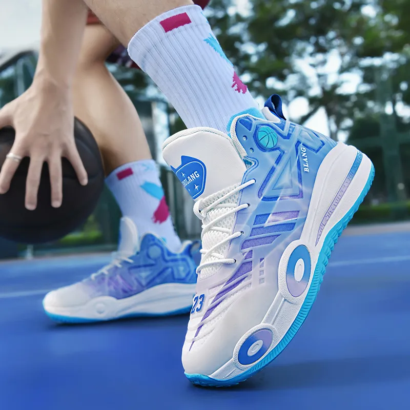MUSNODO Cushioning, Slip Resistant, And Abrasion Resistant Mid Top Basketball Shoes Unisex-16