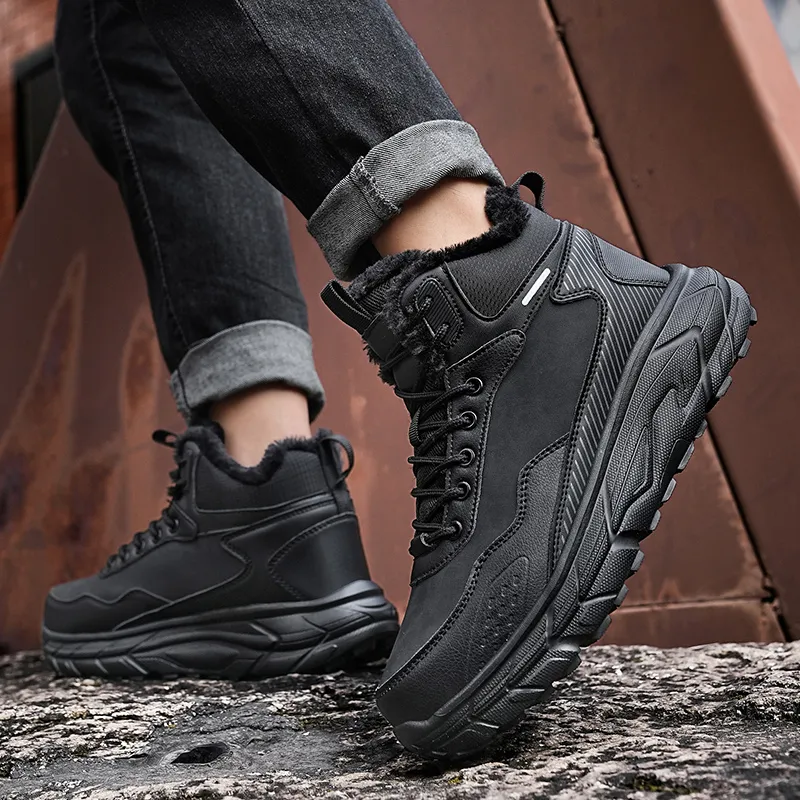 MUSNODO Slip Resistant, Abrasion Resistant, Thermal High Top Casual Running Shoes Men's-3
