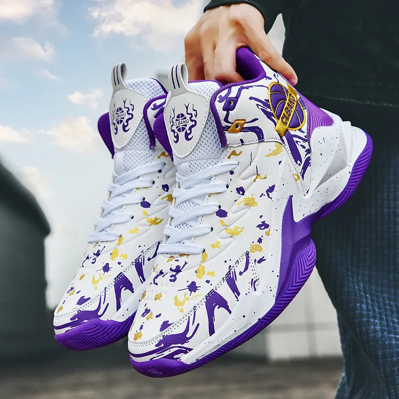 MUSNODO Thermal Coverage Rebound Abrasion Resistant High Top Basketball Shoes Unisex-6