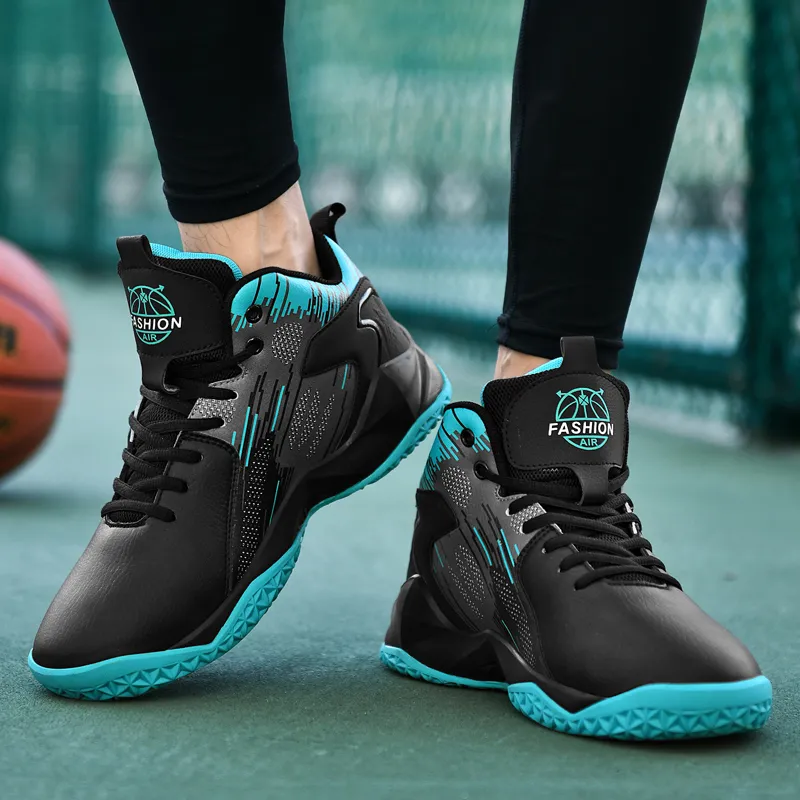MUSNODO Cushioning, Slip Resistant, And Abrasion Resistant High Top Basketball Shoes Unisex Black White Mismatched-10