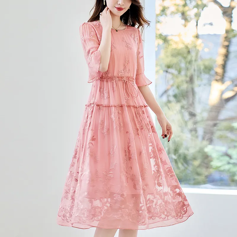To The West Short Sleeved Dresses Women's-8