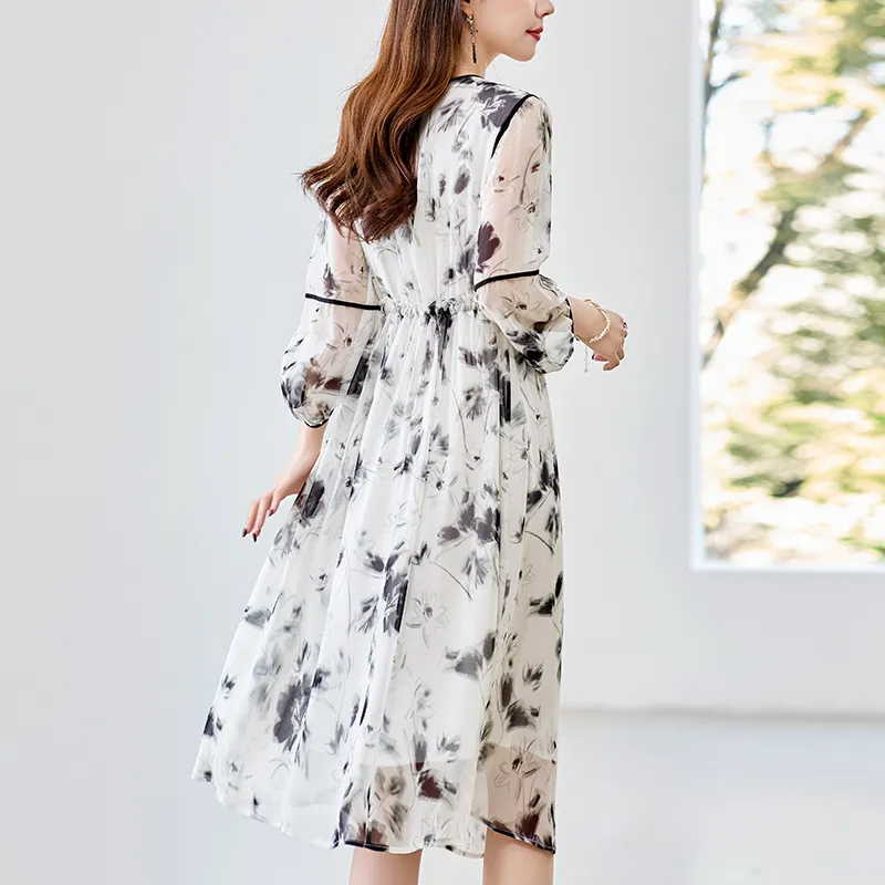 To The West Long Sleeved Dresses Women's Black-5