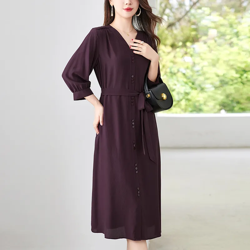 To The West Long Sleeved Dresses Women's-13