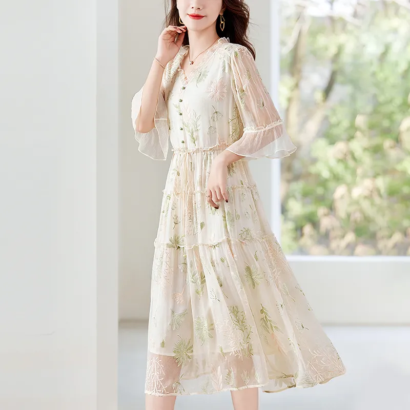 To The West Long Sleeved Dresses Women's-6