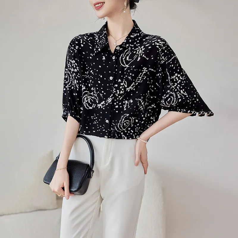 To The West Shirt Women's Starry Sky Rose-5