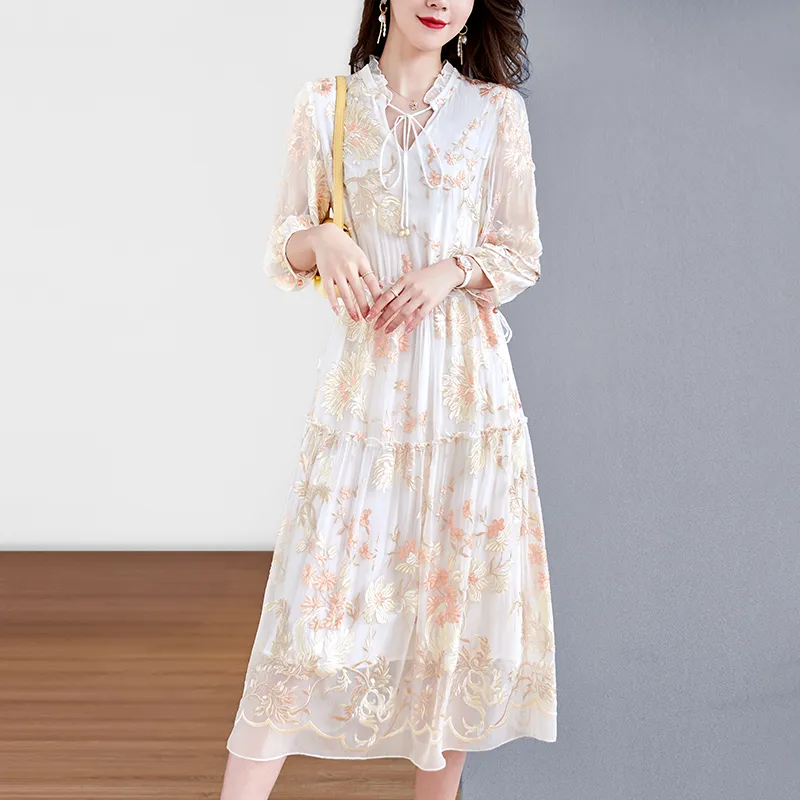 To The West Long Sleeved Dresses Women's Pink-4
