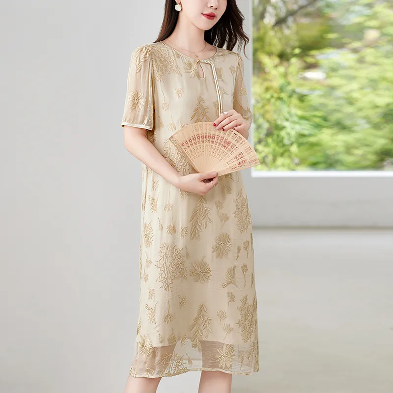 To The West Short Sleeved Dresses Women's-11