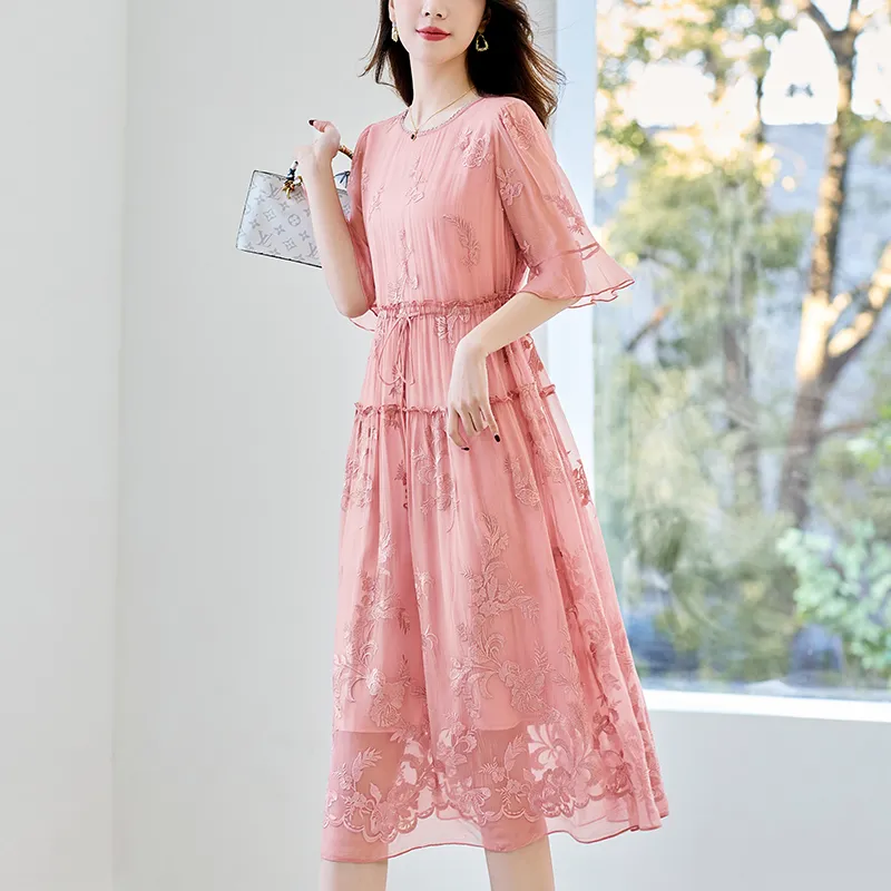To The West Short Sleeved Dresses Women's-7