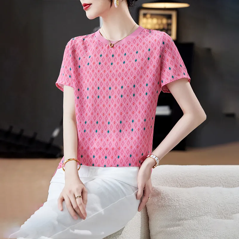 To The West Shirt Women's Pink Check-5