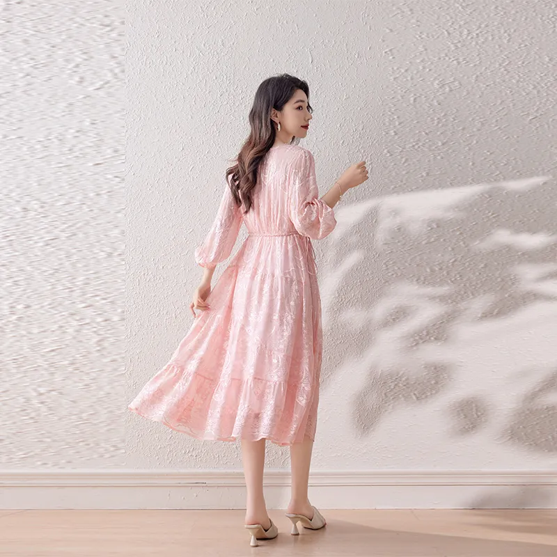 To The West Long Sleeved Dresses Women's-2