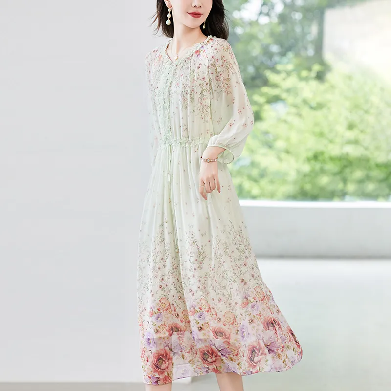 To The West Long Sleeved Dresses Women's Multicolor-3
