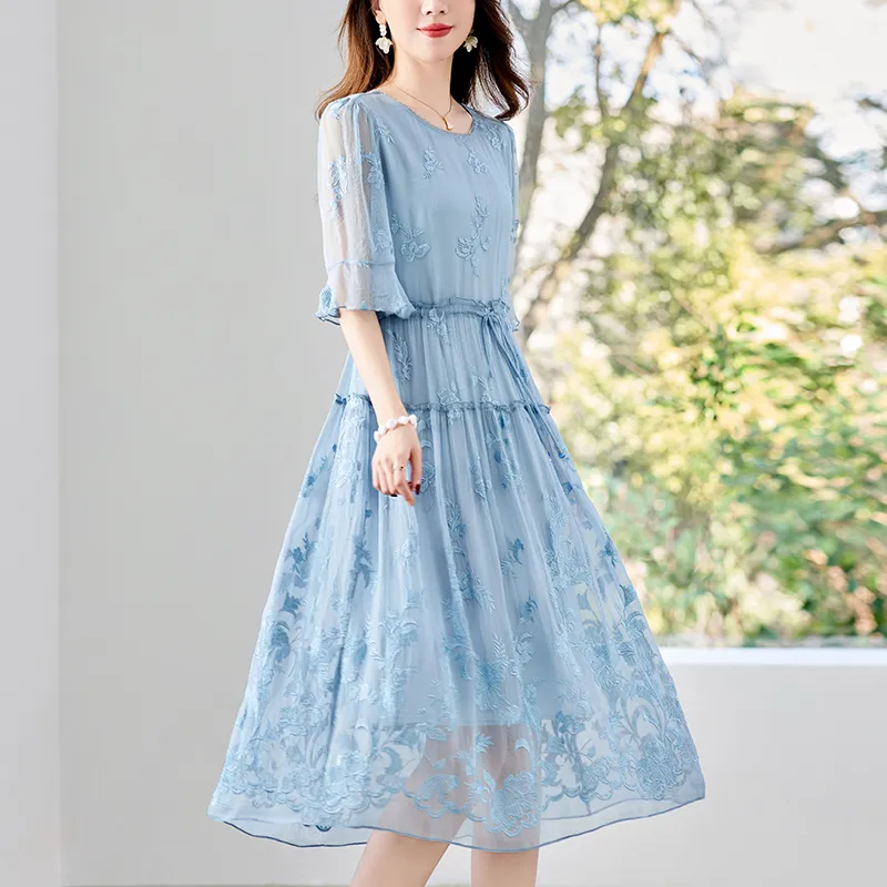 To The West Short Sleeved Dresses Women's-2