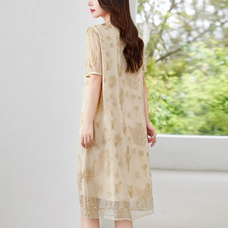 To The West Short Sleeved Dresses Women's-15
