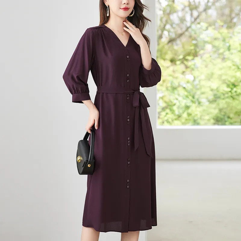 To The West Long Sleeved Dresses Women's-14