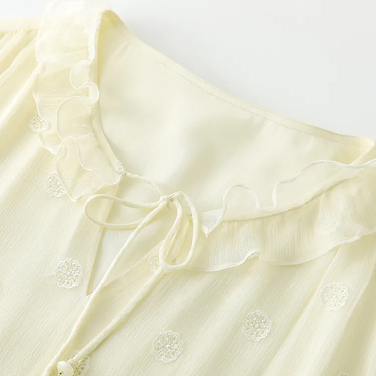 To The West Long Sleeved Dresses Women's Beige-4