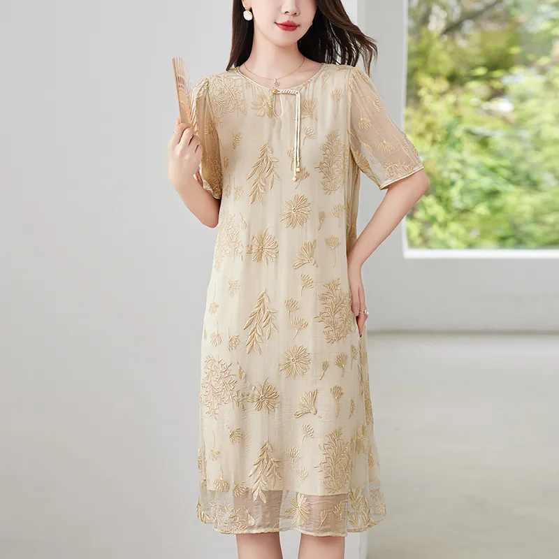 To The West Short Sleeved Dresses Women's-13