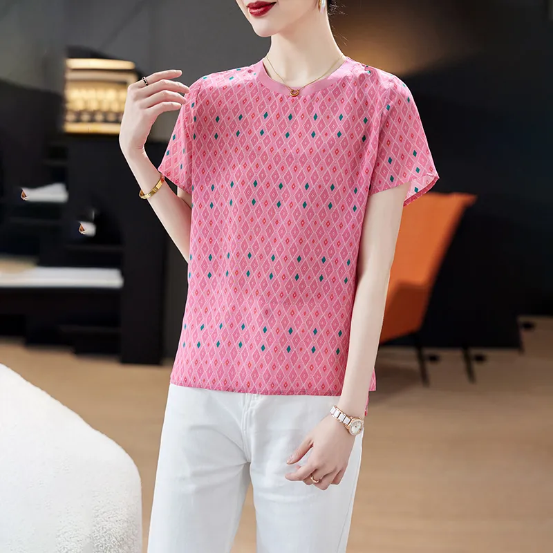 To The West Shirt Women's Pink Check-2