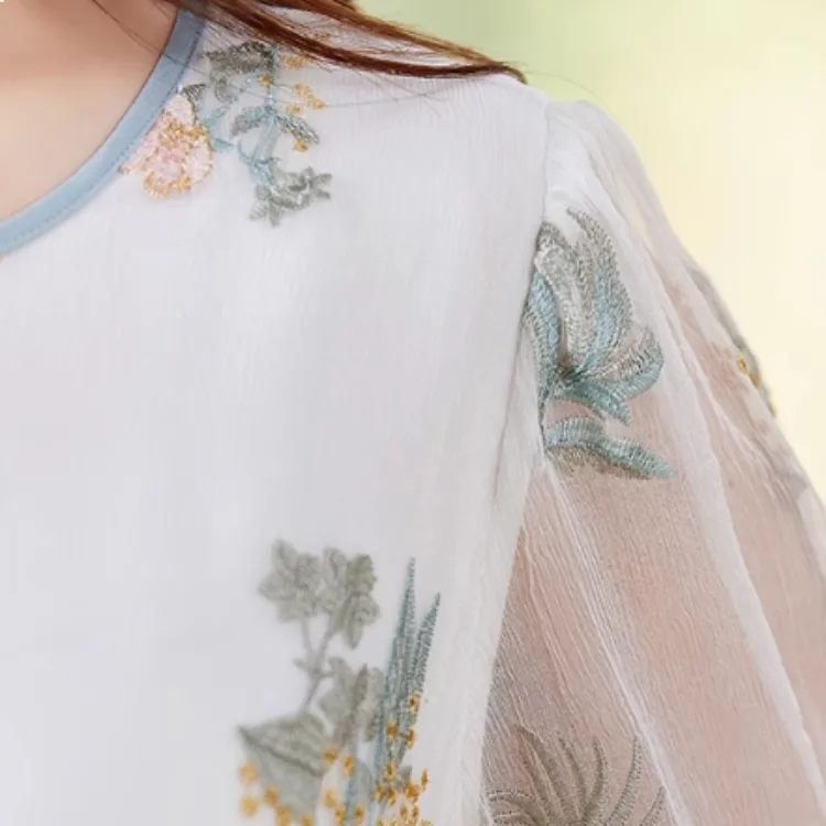 To The West Short Sleeved Dresses Women's White-3