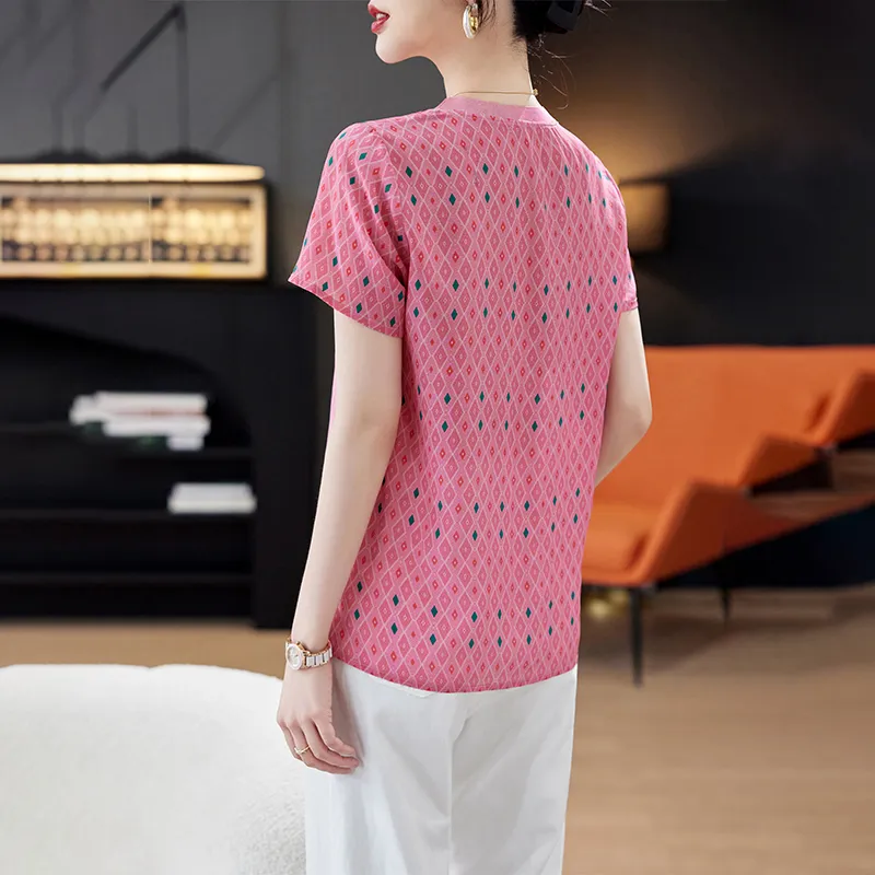 To The West Shirt Women's Pink Check-6