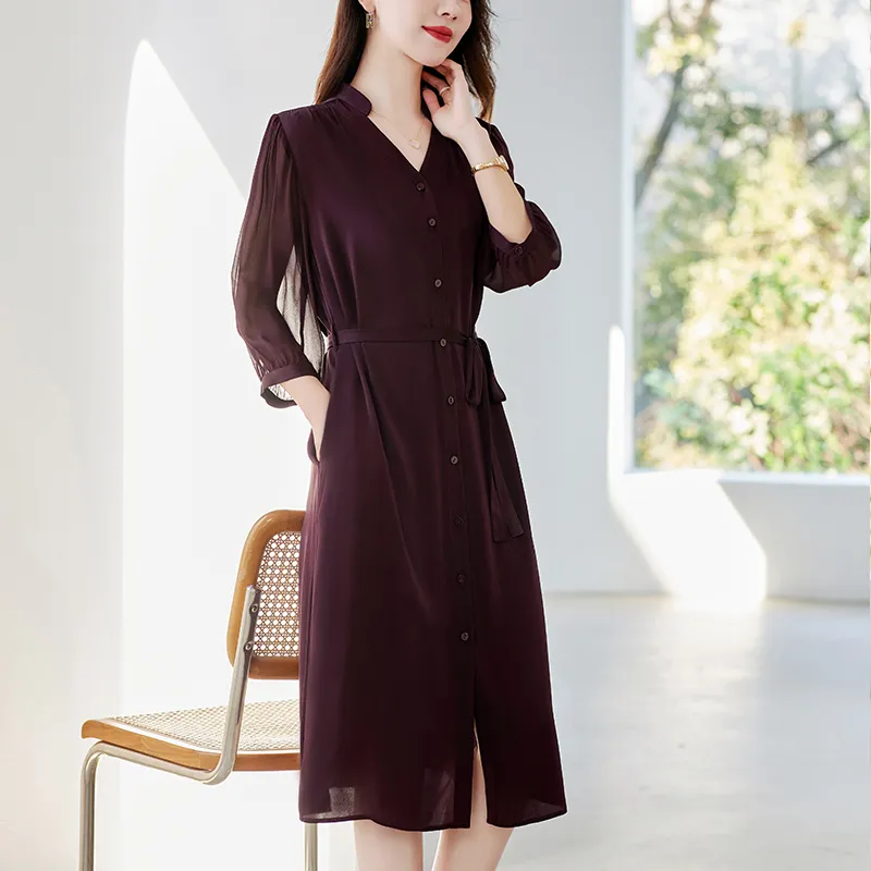 To The West Long Sleeved Dresses Women's-8