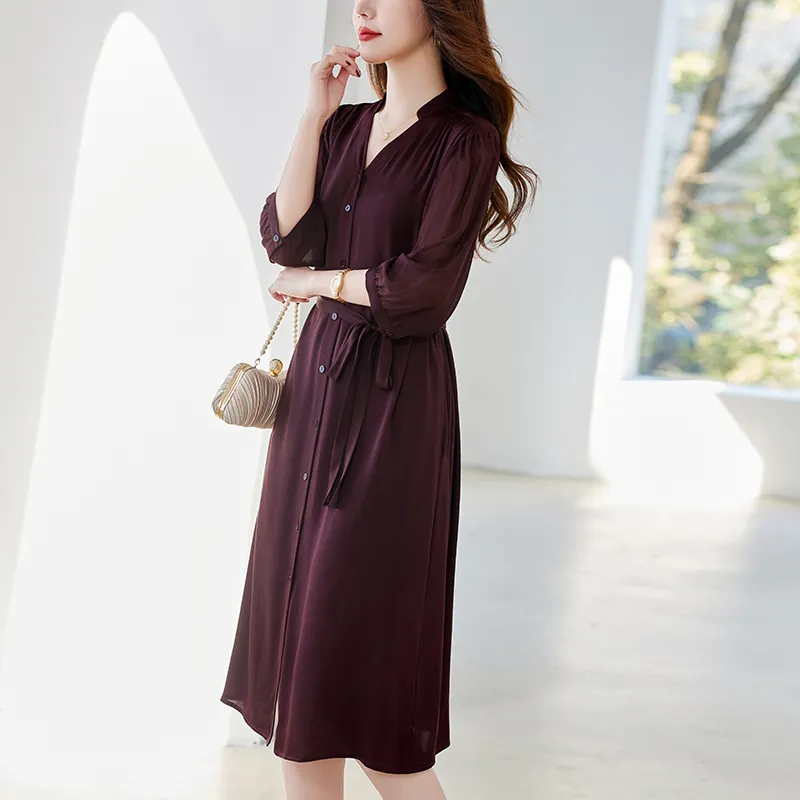 To The West Long Sleeved Dresses Women's-7