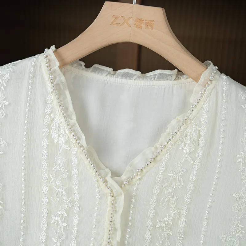 To the west Shirts Women's Ecru-3