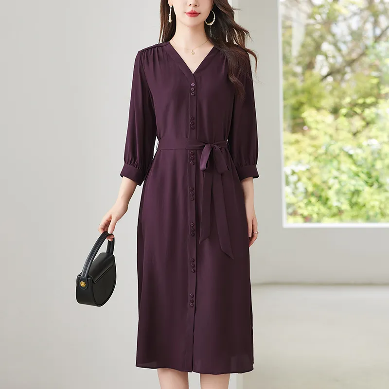 To The West Long Sleeved Dresses Women's-11