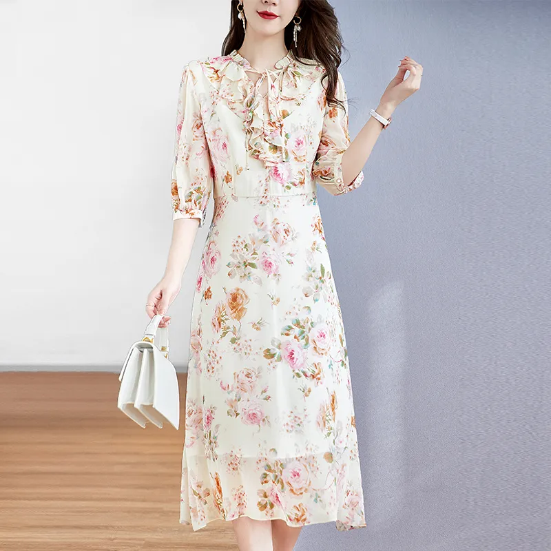 To The West Long Sleeved Dresses Women's Multicolor-1