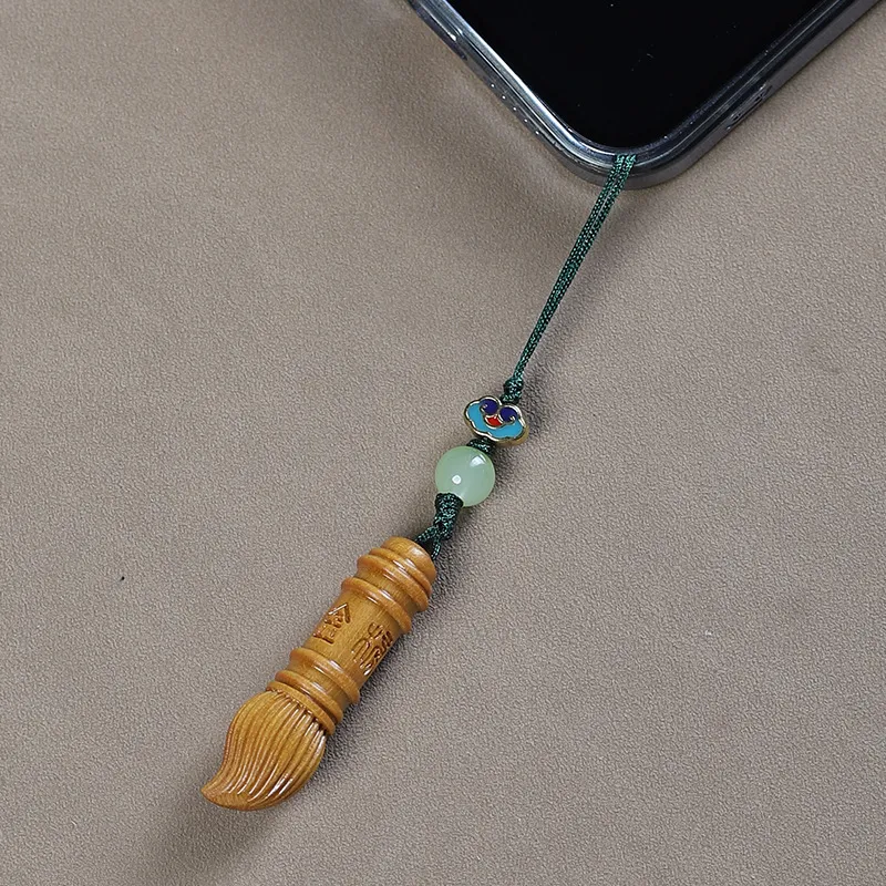 HUANAI Sandalwood Pendant With Backpack Attachment Unisex-18