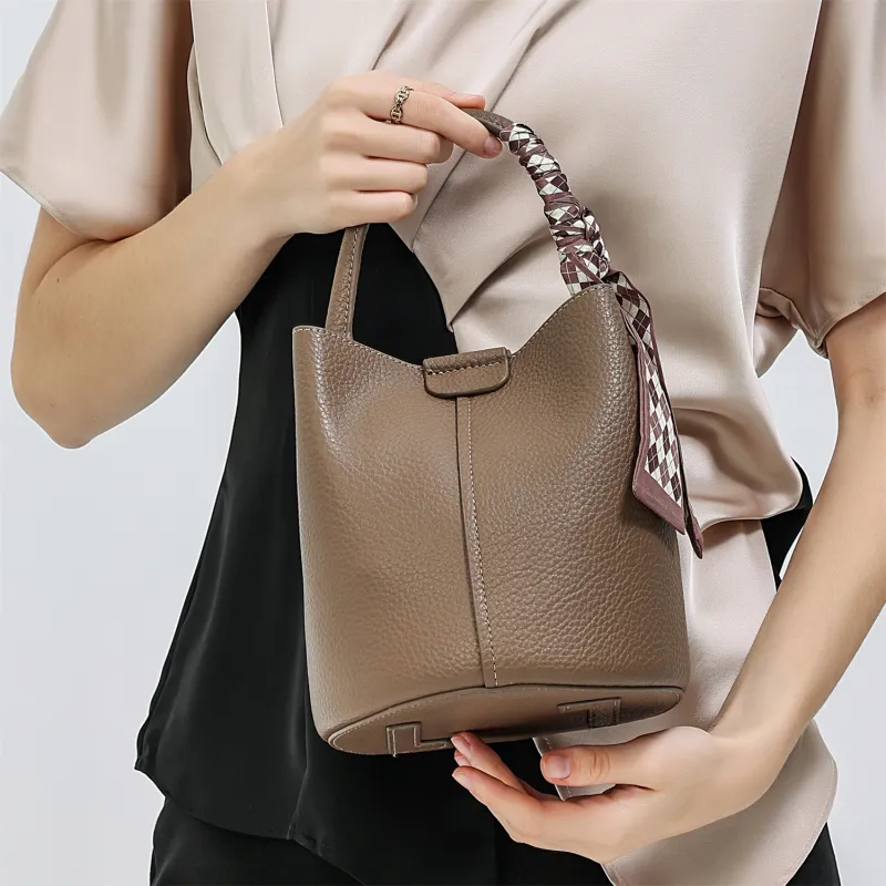 ZAVC PU Handbag Women's White/Black/Gray/Beige Yellow-19