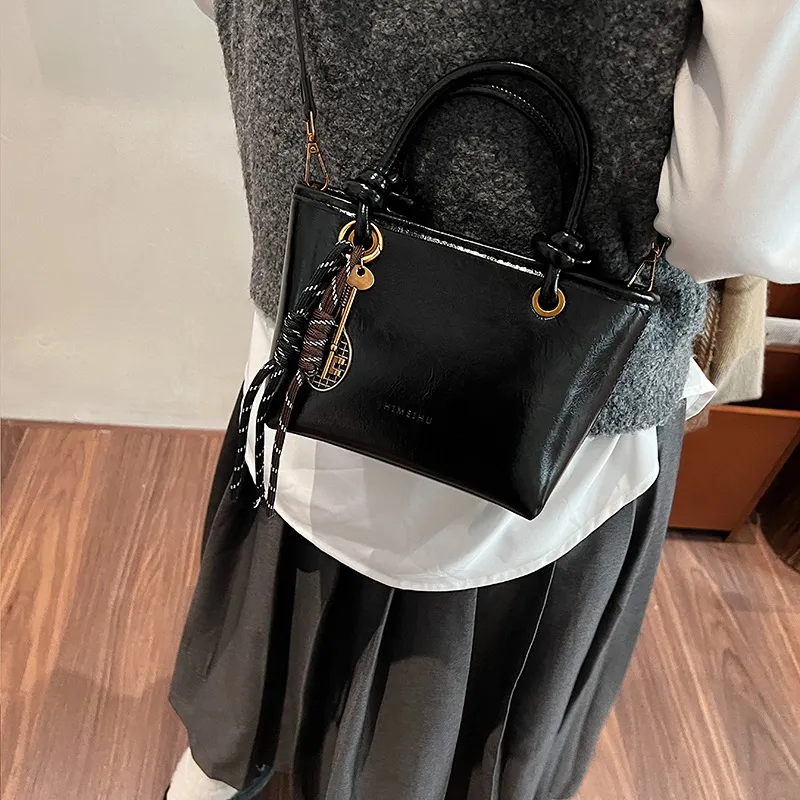 ZAVC PU Handbag Women's Black/Brown/Coffee/Red-14