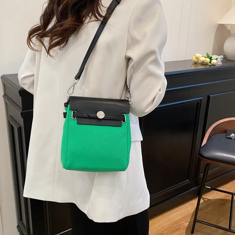 ZAVC PU Shoulder Bag Regular Women's Black & White/Black/Rose Red/Khaki/Light Brown/Green-28