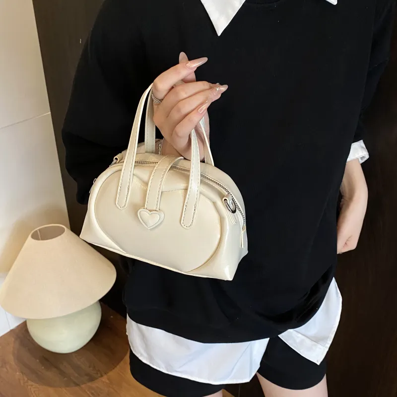 ZAVC PU One Shoulder Handbag Women's White/Black/Red/Blue/Yellow-1