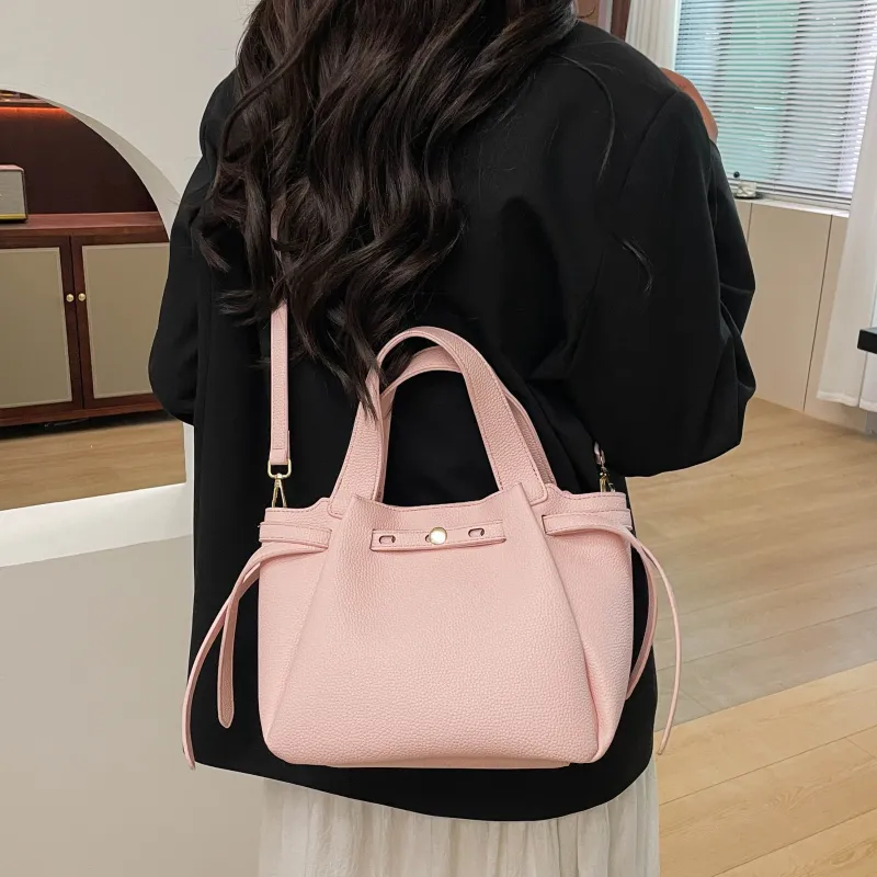 ZAVC PU Handbag Regular Women's Gray Blue/Black/Light Brown/Pink-18