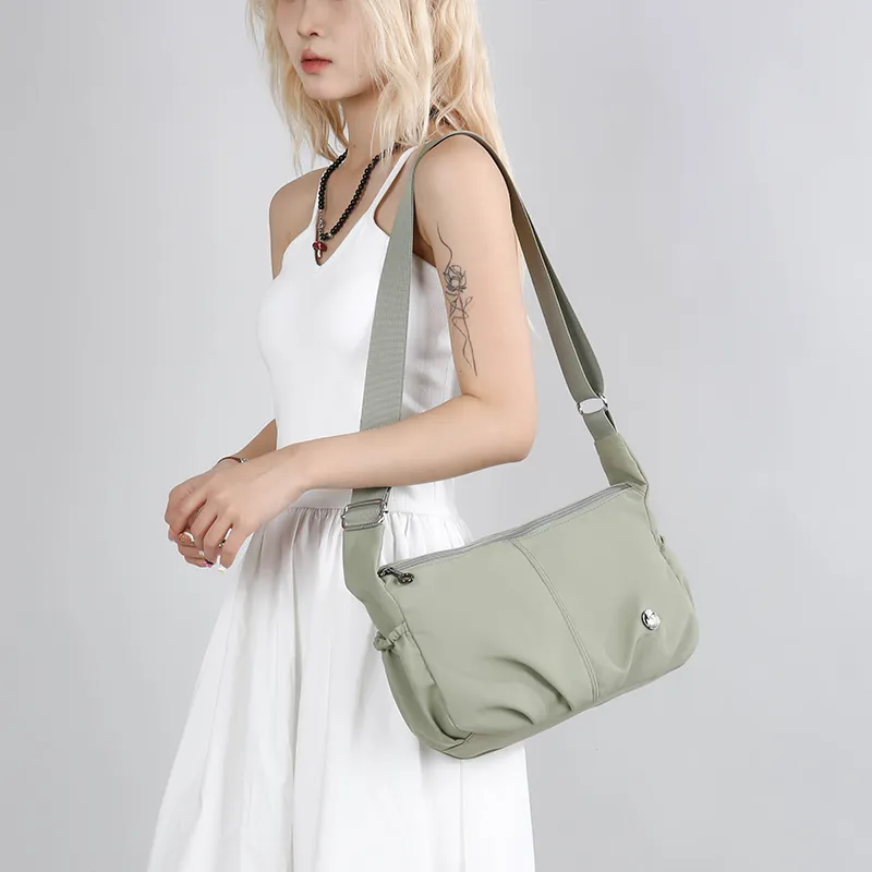 ZAVC Polyester Shoulder Bag Women's Blue/Pink/Black/Gray/Khaki/Jasper/Light Green-18