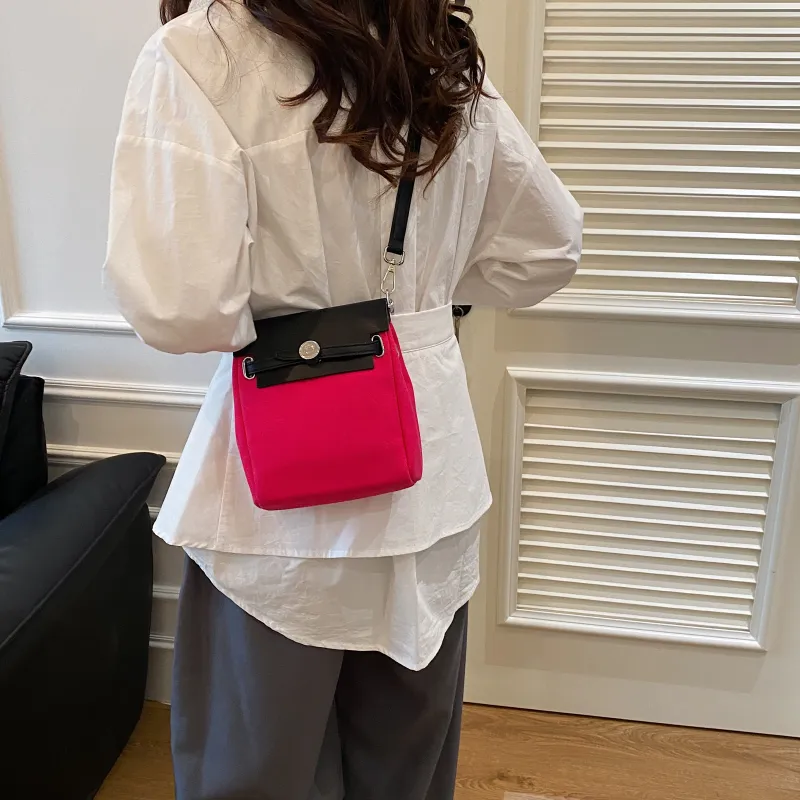 ZAVC PU Shoulder Bag Regular Women's Black & White/Black/Rose Red/Khaki/Light Brown/Green-12