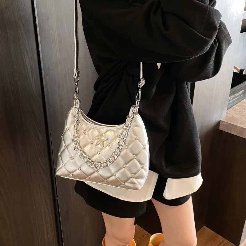 ZAVC PU Crossbody Bag, Shoulder Bag Regular Women's White/Black/Silver/Blue/Yellow-13